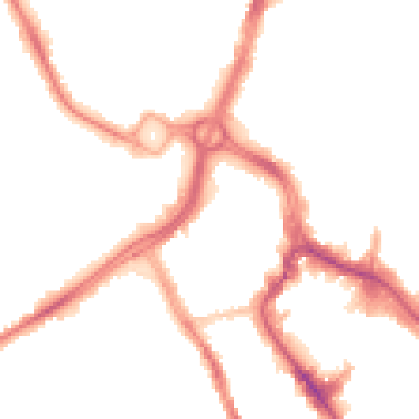 Night-time road noise heatmap for WD17 1BA