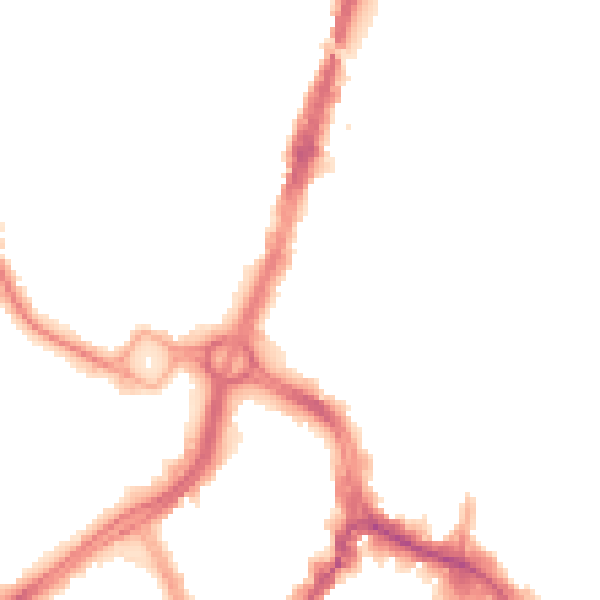 Night-time road noise heatmap for WD17 1BY