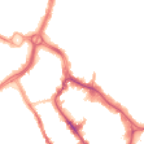 Night-time road noise heatmap for WD17 1DJ
