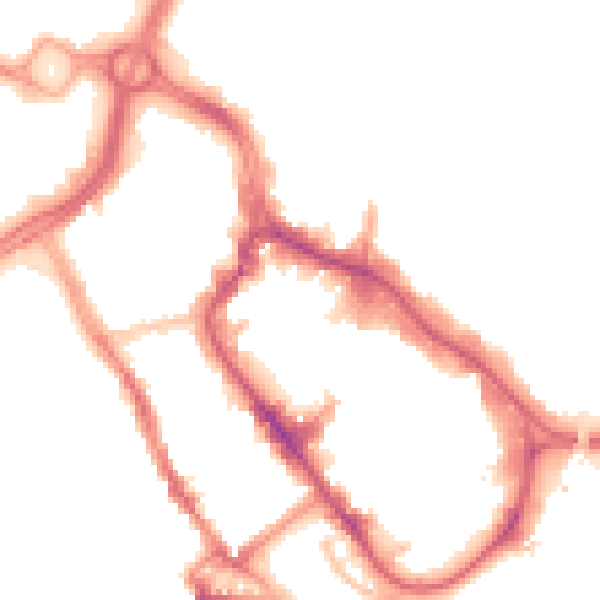 Night-time road noise heatmap for WD17 1DY