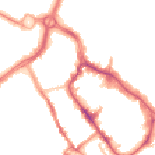 Night-time road noise heatmap for WD17 1EA