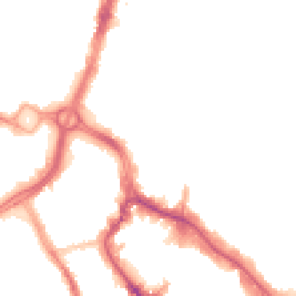 Night-time road noise heatmap for WD17 1HP