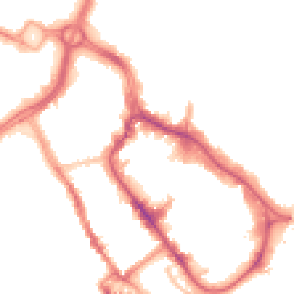 Night-time road noise heatmap for WD17 1LB