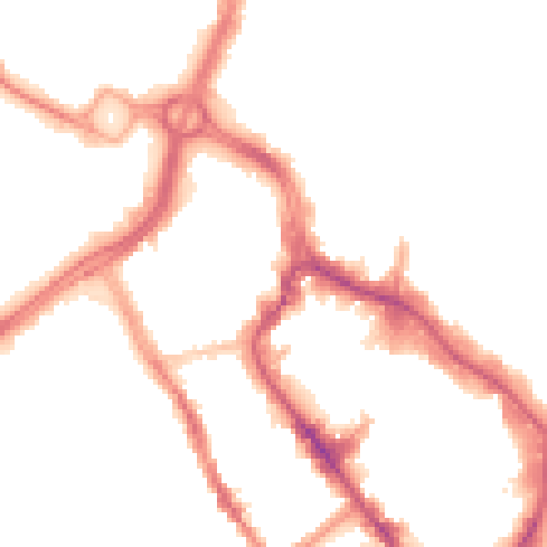 Night-time road noise heatmap for WD17 1LJ