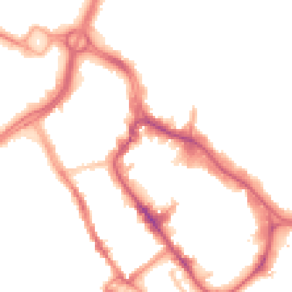 Night-time road noise heatmap for WD17 1LQ