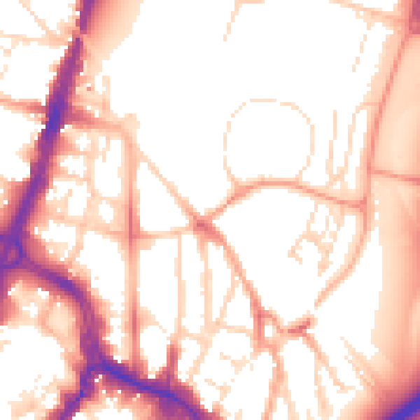 Daytime road noise heatmap for WD17 1PG