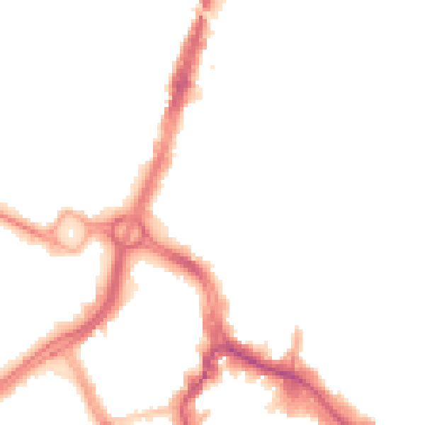 Night-time road noise heatmap for WD17 1PY