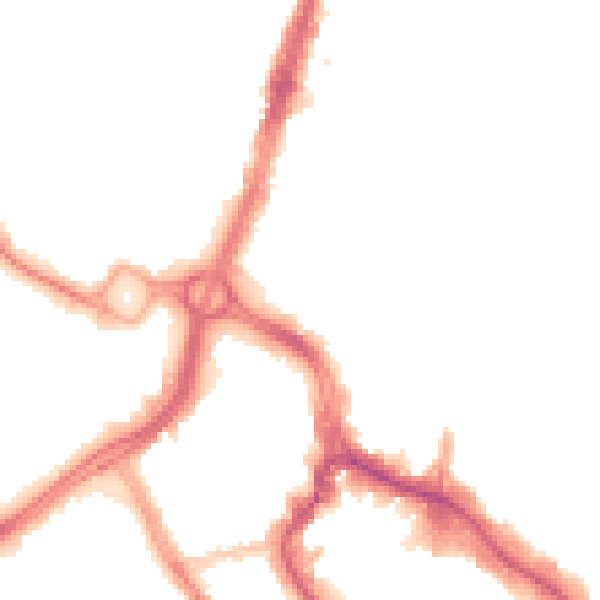 Night-time road noise heatmap for WD17 1QF