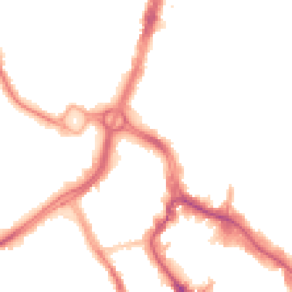 Night-time road noise heatmap for WD17 1QQ