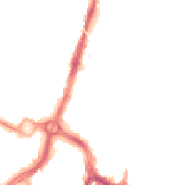 Night-time road noise heatmap for WD17 1QR