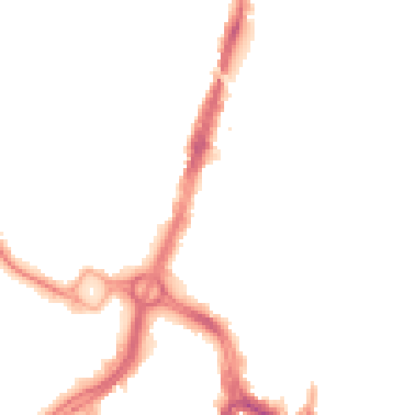 Night-time road noise heatmap for WD17 1QU