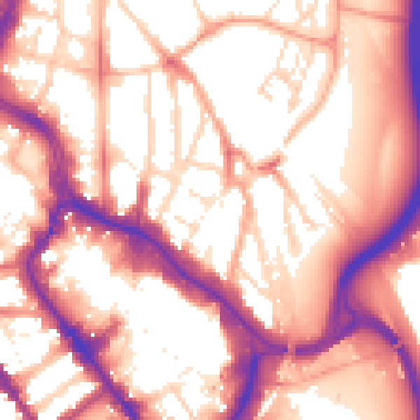 Daytime road noise heatmap for WD17 2AB