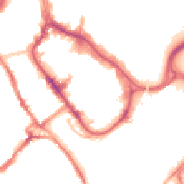 Night-time road noise heatmap for WD17 2BJ