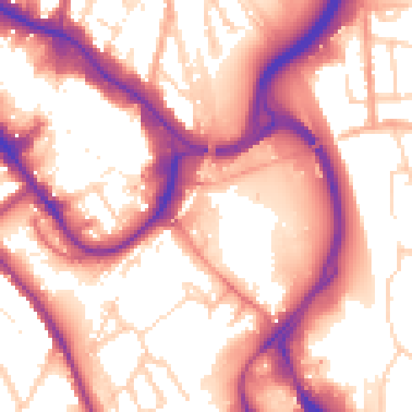 Daytime road noise heatmap for WD17 2EX
