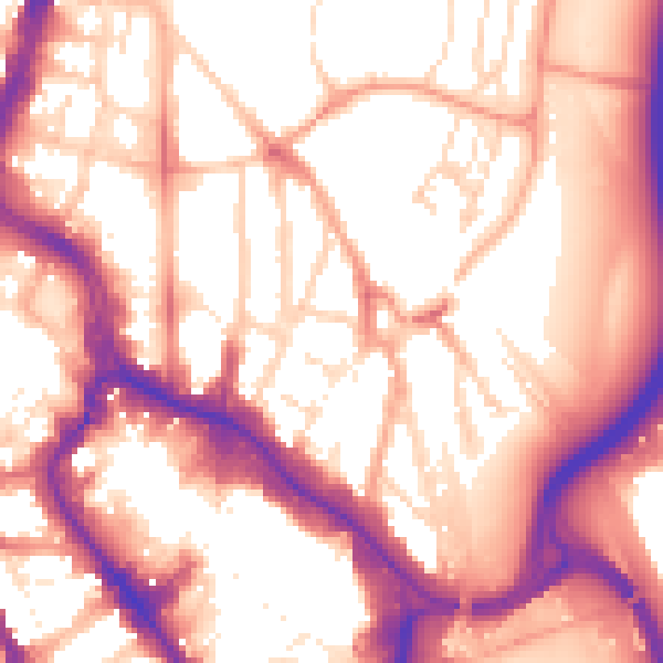 Daytime road noise heatmap for WD17 2NY