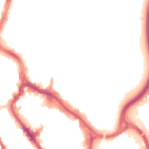 Night-time road noise heatmap for WD17 2NY