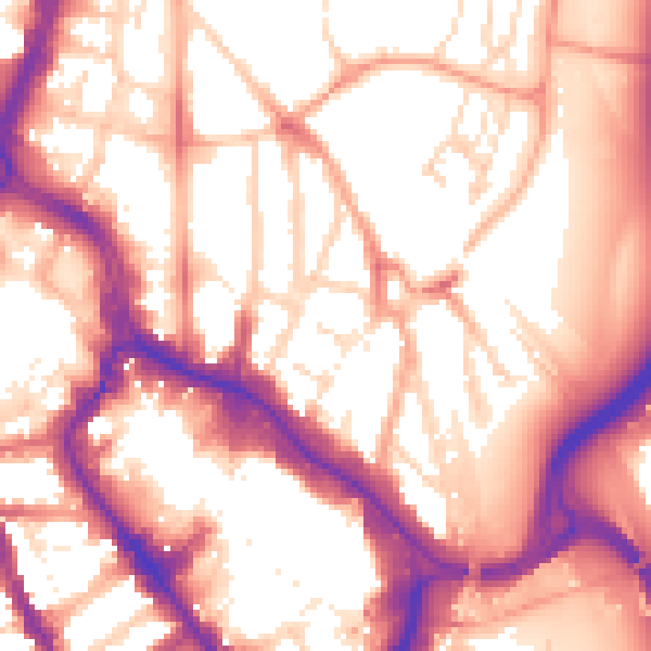 Daytime road noise heatmap for WD17 2PB