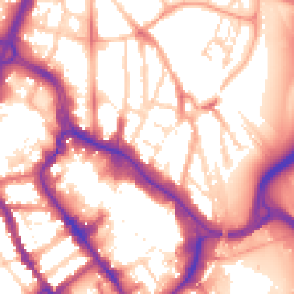 Daytime road noise heatmap for WD17 2PD