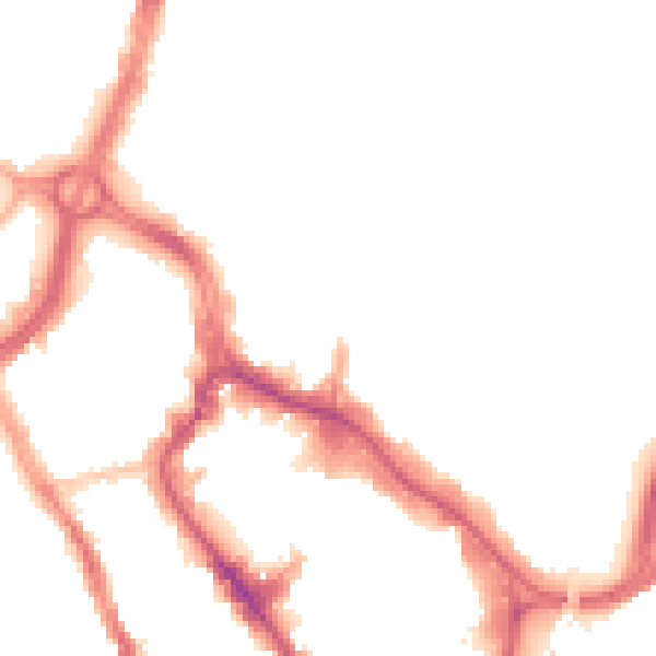 Night-time road noise heatmap for WD17 2PU