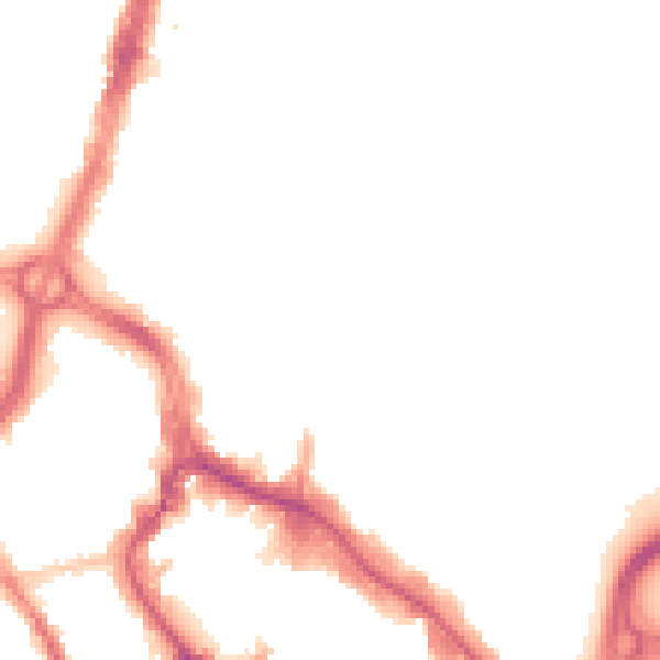 Night-time road noise heatmap for WD17 2PZ