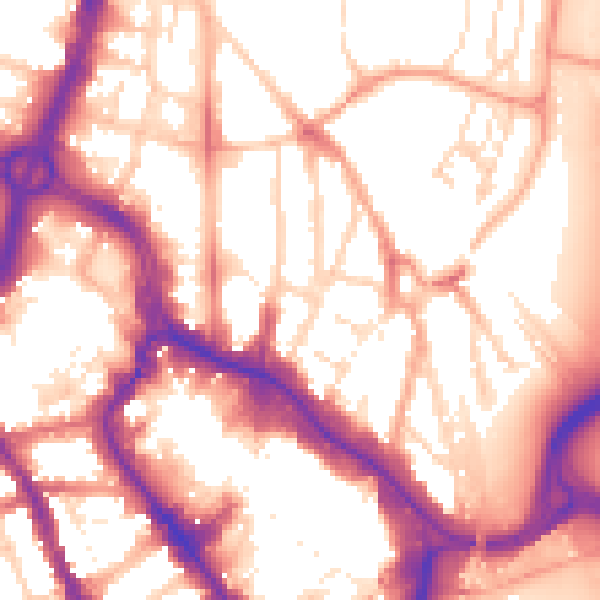 Daytime road noise heatmap for WD17 2QD