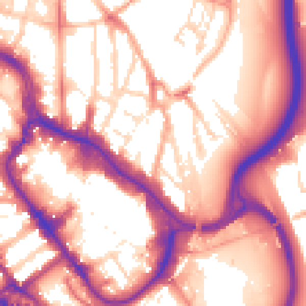 Daytime road noise heatmap for WD17 2QS
