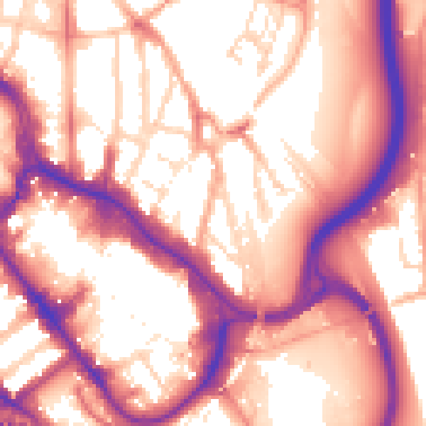 Daytime road noise heatmap for WD17 2QT