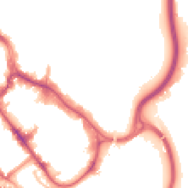 Night-time road noise heatmap for WD17 2QT