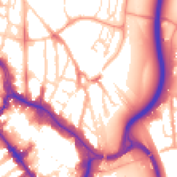 Daytime road noise heatmap for WD17 2RD