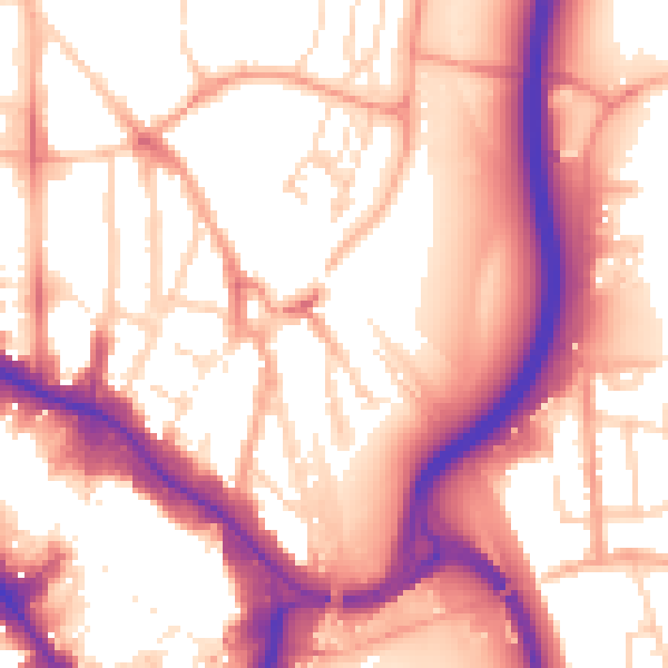 Daytime road noise heatmap for WD17 2RE