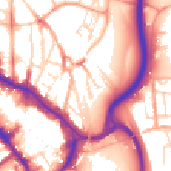 Daytime road noise heatmap for WD17 2RG
