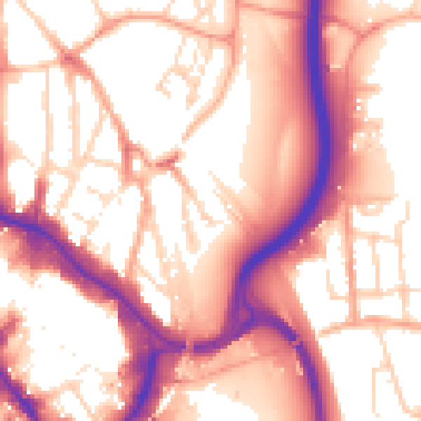 Daytime road noise heatmap for WD17 2SB