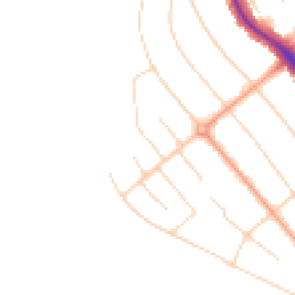 Daytime road noise heatmap for WD17 3BN