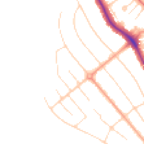 Daytime road noise heatmap for WD17 3BP