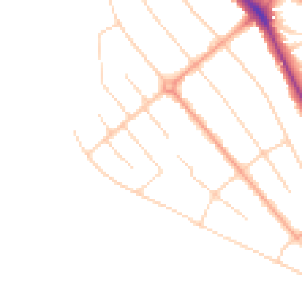 Daytime road noise heatmap for WD17 3BQ