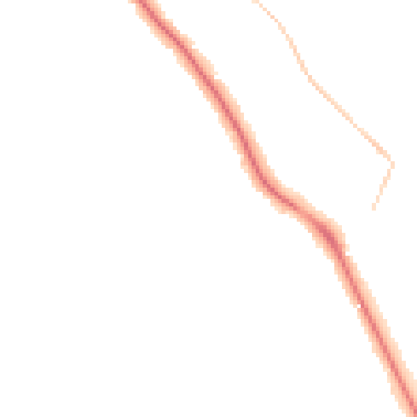 Night-time road noise heatmap for WD17 3DD