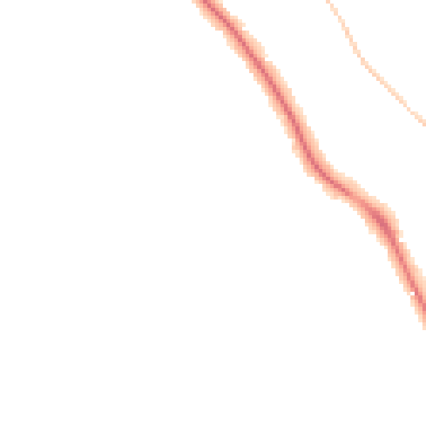 Night-time road noise heatmap for WD17 3DQ
