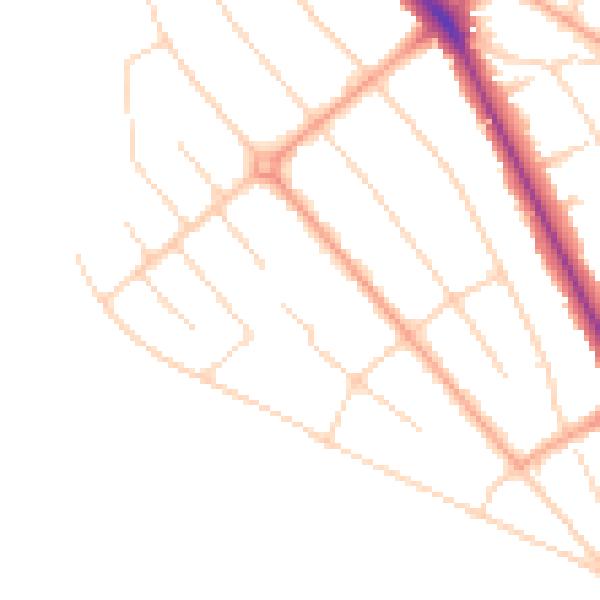 Daytime road noise heatmap for WD17 3NN