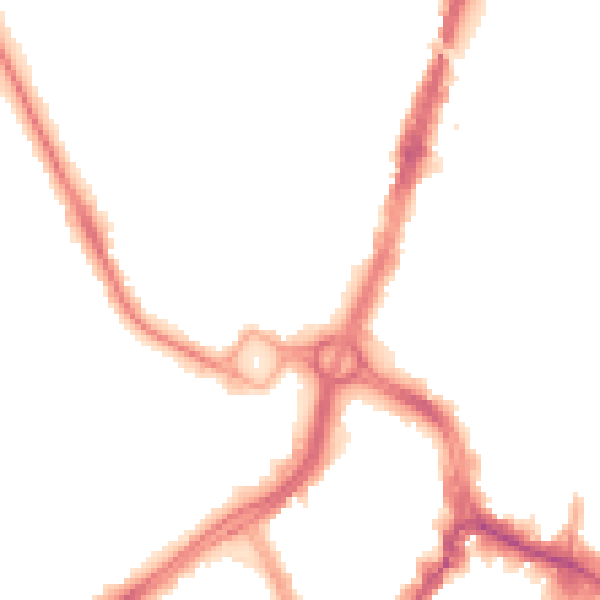 Night-time road noise heatmap for WD17 4EP