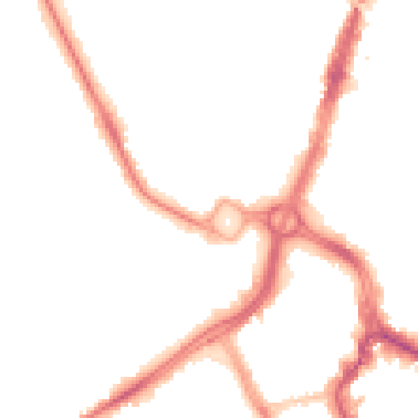 Night-time road noise heatmap for WD17 4WP