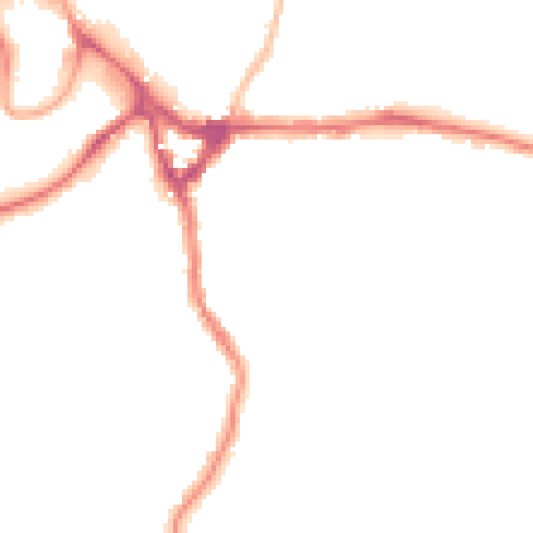Night-time road noise heatmap for WD19 4AJ