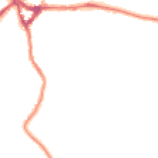 Night-time road noise heatmap for WD19 4AN