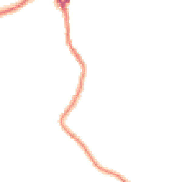 Night-time road noise heatmap for WD19 4AS