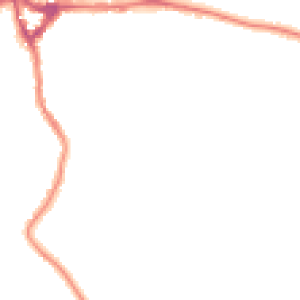 Night-time road noise heatmap for WD19 4AU