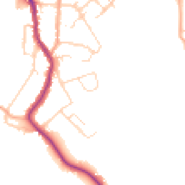 Daytime road noise heatmap for WD19 4AX