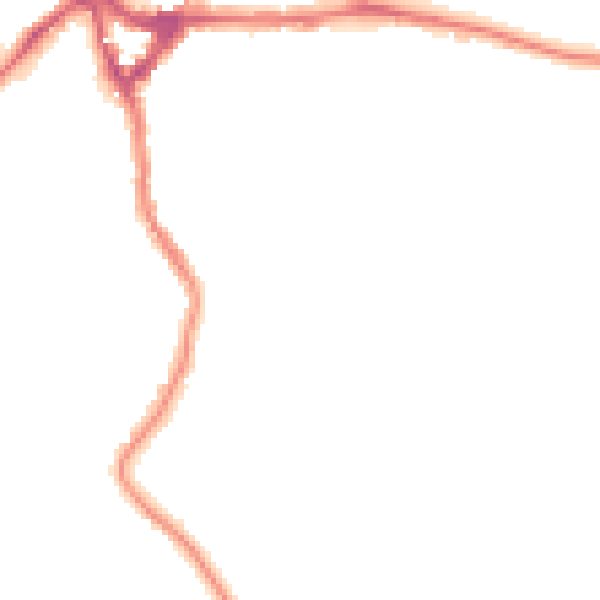 Night-time road noise heatmap for WD19 4DF