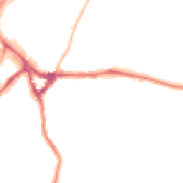 Night-time road noise heatmap for WD19 4DW