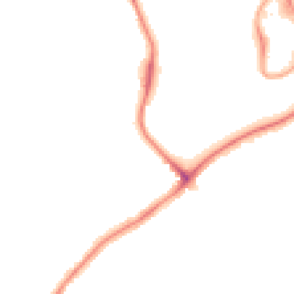 Night-time road noise heatmap for WD19 4HP