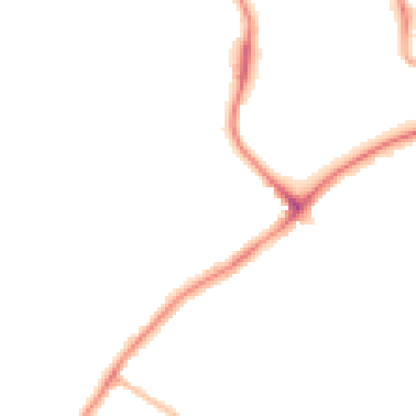 Night-time road noise heatmap for WD19 4JF
