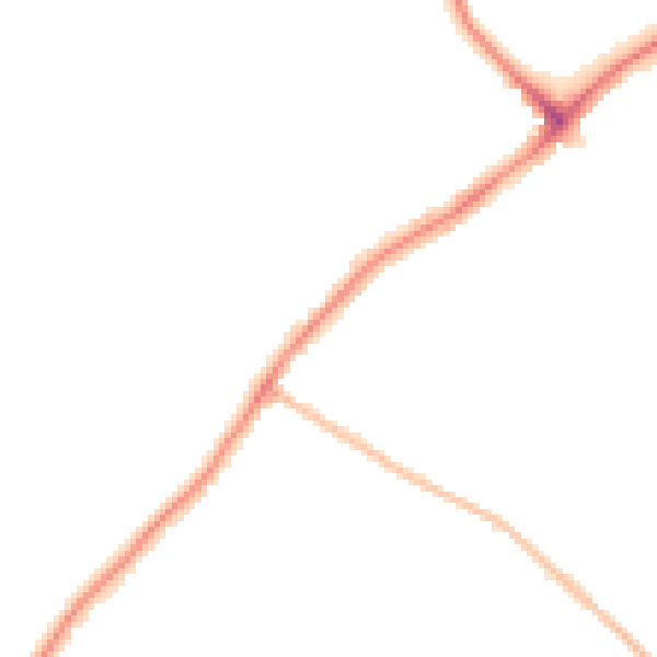 Night-time road noise heatmap for WD19 4JP